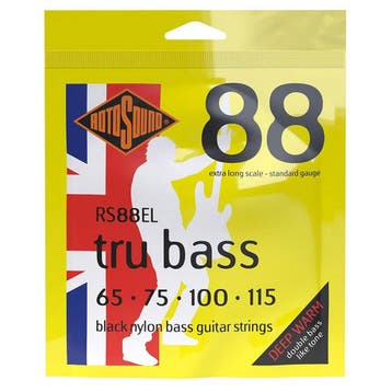 Rotosound RS88EL Tru Bass 88 Snarenset Basgitaar Black Nylon, Ophalen of Verzenden, Nieuw