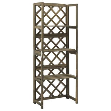 Tuinrek 55x30x140cm, grijs - Retourkoopje -58%, Balkon, Minder dan 60 cm, Nieuw, Ophalen of Verzenden