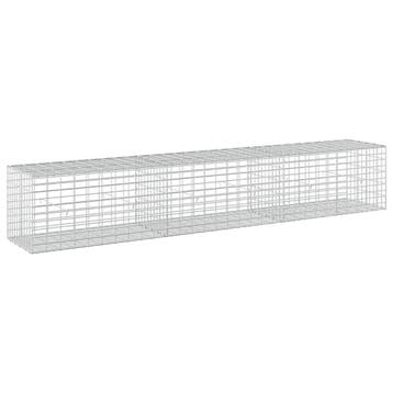 vidaXL Gabion met 5 mm Draad en 5x10 cm Gaas 300x50x50 cm, Verzenden, Nieuw, IJzer