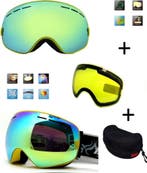 Ski Bril F Type 6 – Frameless Design met Extra Lens &, Ophalen of Verzenden, Nieuw