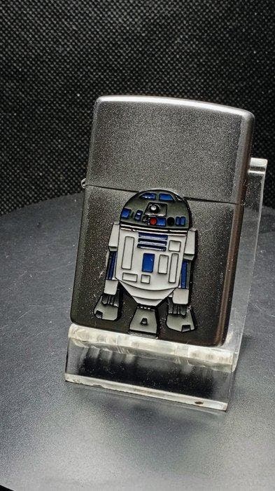 Zippo White Frost - R2D2 - Zonder minimumprijs -, Verzamelen, Rookartikelen, Aanstekers en Luciferdoosjes