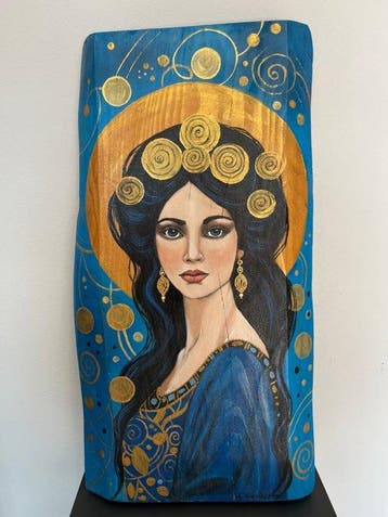 Agnieszka Kisielewska - Based on Gustav Klimts At night, Antiek en Kunst