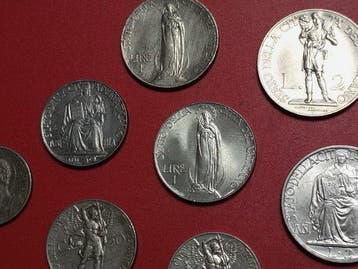 Vaticaan. Lotto 8 monete - 1931-1941 (Zonder minimumprijs)