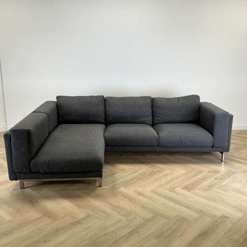 Ikea Nockeby hoekbank, (hxbxd) 68x280x172 cm, antraciet, Ophalen of Verzenden, Gebruikt, Bureau