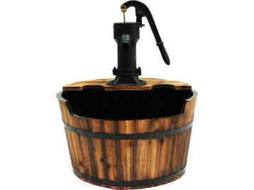Ubbink Newcastle - Waterornament - Houten ton met, Verzenden, Zo goed als nieuw