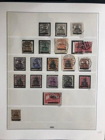 Saargebied 1920/1934 - Prachtige, nette, bijna complete, Gestempeld