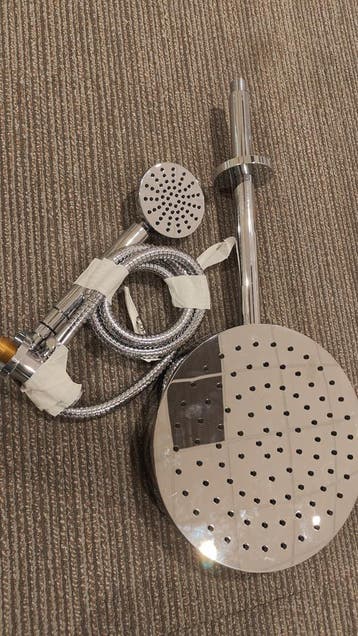 Regendouche set inbouw chroom Tbv inbouwkraan 0002 - 26, Ophalen, Nieuw, Chroom, Douche