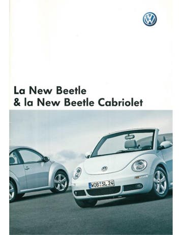 2008 VOLKSWAGEN NEW BEETLE, NEW BEETYLE CABRIOLET BROCHURE, Boeken, Auto's | Folders en Tijdschriften, Nieuw, Volkswagen, Author