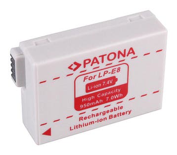 LP-E8 Accu / Vervangende Batterij voor de Canon LPE8 Acc..., Nieuw