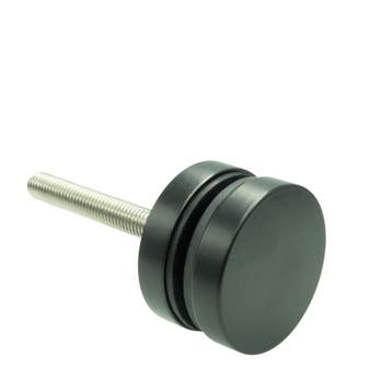 Glasadapter rond - 50 mm - Zwart, Doe-het-zelf en Verbouw, Glas en Ramen, Ophalen of Verzenden, Nieuw
