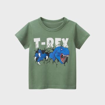 Zomer T-shirts Jongens 2-8 Jaar - Katoen, Korte Mouw met Leu, Verzenden, Nieuw