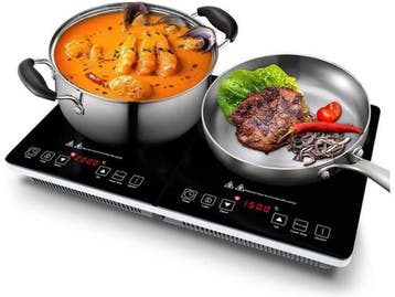 KitchenBrothers KB685 - Inductie Kookplaat - 2 Pits 1500W +, Verzenden, Nieuw