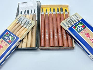YOSHIHARU Vintage Japanese Wood Carving Chisel Set Yoshiharu