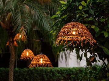 Boho lichtsnoer 10 meter lang met 10 gevlochten lampkapjes, Verzenden, Nieuw