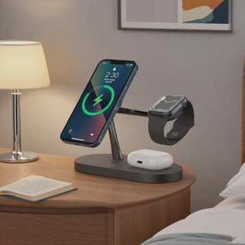 3-in-1 Draadloze Oplaadstandaard voor iPhone, Apple Watch &, Verzenden, Nieuw