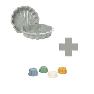 SET Zand- en Water Schelp pastel Zandkleur en zandvormen, Ophalen of Verzenden, Nieuw