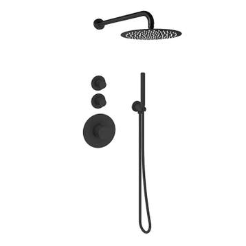Sani Royal Pro Inbouw Regendouche Mat Zwart Messing met, Nieuw