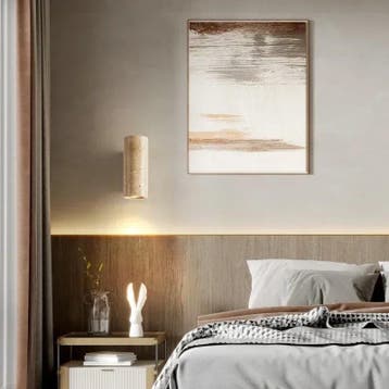 Stenen wandlamp travertijn e27 luxe up down light, Verzenden, Nieuw