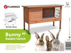 Flamingo Bunny Classic - Konijnenhok buiten - Compact met, Verzenden, Nieuw