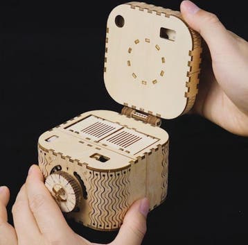 Robotime Houten Treasure Box DIY Modelbouw Knutselen, Verzenden, Nieuw