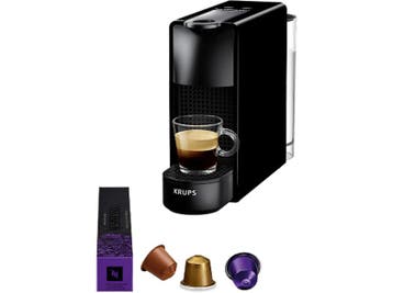 Krups -  Nespresso - Essenza Mini  Capsulemachine Zwart, Witgoed en Apparatuur, Verzenden, Nieuw, 1 kopje, Koffiepads en cups