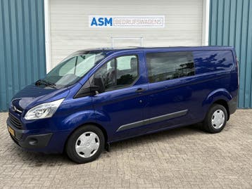 Ford Transit Custom 310 2.0 131Pk TDCI L2H1 Trend DC / Cruis, Gebruikt, Euro 6, Blauw, Ford
