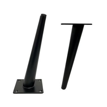 Schuin stalen pootje 20cm zwart, Huis en Inrichting, Ophalen of Verzenden, Nieuw