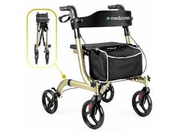 Medzone Fortis - Rollator - Lichtgewicht Opvouwbaar, Verzenden, Nieuw