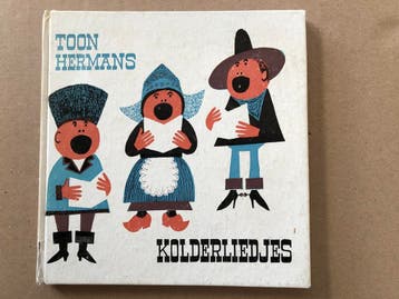 Toon Hermans - Kolderliedjes - 1961 - geïllustreerd zeldzaam, Boeken, Ophalen of Verzenden, Gelezen, Prentenboek