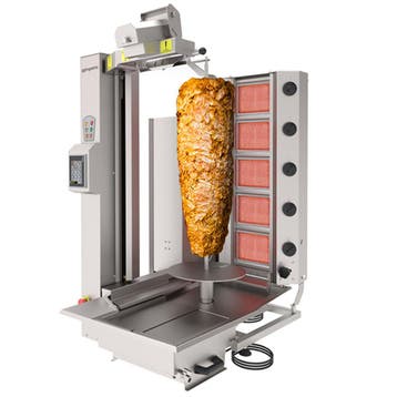 GGM Gastro | Gas Döner robot / Shoarmagrill - 5 branders - |, Verzenden