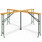 Biertafel / Biertenttafel - Hout - 241x241x104cm - Inklapbaa, Verzenden, Nieuw