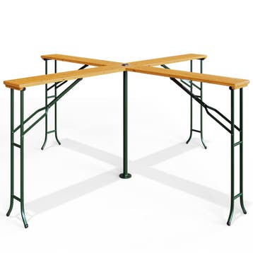 Biertafel / Biertenttafel - Hout - 241x241x104cm - Inklapbaa, Verzenden, Nieuw