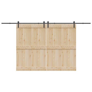 vidaXL Doos met onderdelen voor schuifdeur 400 cm staal, Verzenden, Nieuw