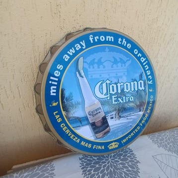 Corona Extra - Wandbord - Staal - Kurk Corona Extra