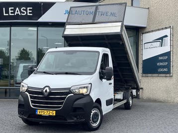 Renault Master T35 2.3 L3*OPEN LAADBAK*KIPPER*CRUISE*A/C*TEL, Stof, Gebruikt, Euro 6, Renault