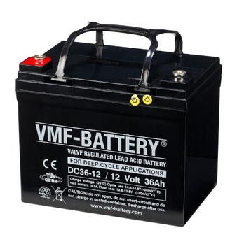 VMF DC36-12 AGM Deep Cycle accu 12V, 36 Ah. T7, origineel, Verzenden, Nieuw