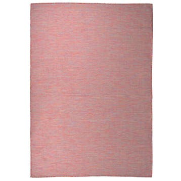 vidaXL Buitenkleed platgeweven 160x230 cm rood, Verzenden, Nieuw, Rood