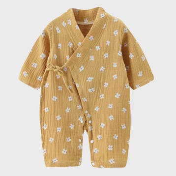 Mousseline Katoen Romper met Lange Mouwen voor Baby's (0-24M, Verzenden, Nieuw