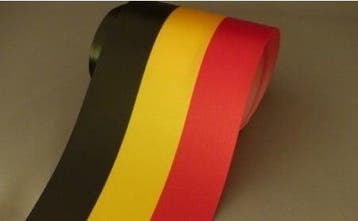 Belgische vlag met Gouden opdruk 100 mm 80 cm, Ophalen of Verzenden, Nieuw