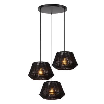 Zwarte hanglamp japandi, Jessica, Ophalen of Verzenden, Nieuw, Japandi