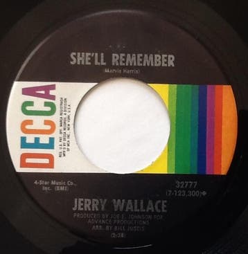 vinyl single 7 inch - Jerry Wallace - Shell Remember, Verzenden, Zo goed als nieuw