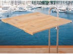 Teak kuiptafel - inklapbaar - massief teak - 64 x 70/ 35 cm, Watersport en Boten, Accessoires en Onderhoud, Ophalen of Verzenden