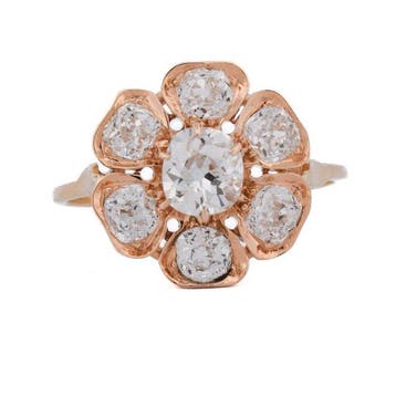 Cocktailring - 18 karaat Geel goud - 2.70ct. tw. Diamant
