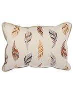 Luxe Sierkussen Linnenlook Veertjes, Huis en Inrichting, Nieuw, Overige kleuren, Vierkant