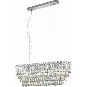 LED Hanglamp - Trio Select Malizia - 10 Lichtpunten -, Ophalen of Verzenden, Nieuw, Metaal, Overige fittingen