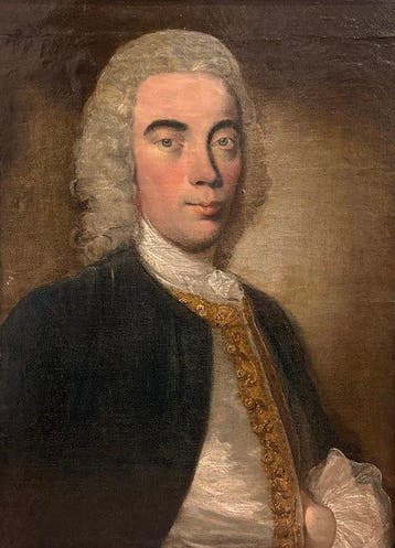 Europese school (XVIII) - Retrato de caballero aristócrata, Antiek en Kunst