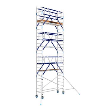 AGS Pro rolsteiger ASC 75 x 250 x 8,2wh tweezijdig, Doe-het-zelf en Verbouw, Steigers, Verzenden, Nieuw, Rolsteiger of Kamersteiger