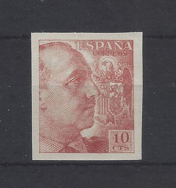 Spanje 1940/1945 - Franco - zonder tanden - Edifil nº 920s, Postzegels en Munten, Gestempeld