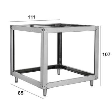 HCB onderstel voor pizzaoven - 111 x 85 x 107 cm - RVS, Verzenden, Nieuw in verpakking, Overige typen