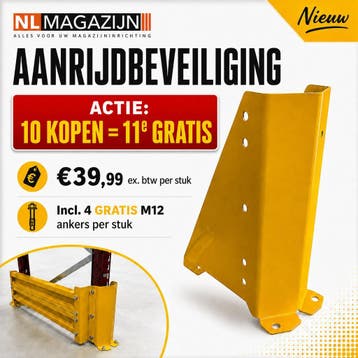 Nieuwe aanrijdbeveiliging 40 cm + M12 ankers | 10+1 GRATIS, Ophalen of Verzenden